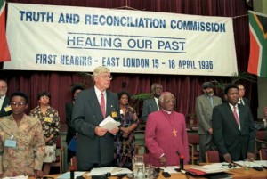 South Africa's Truth and Reconciliation Commission with its Chairman, Desmond Tutu (Source: Britannica)